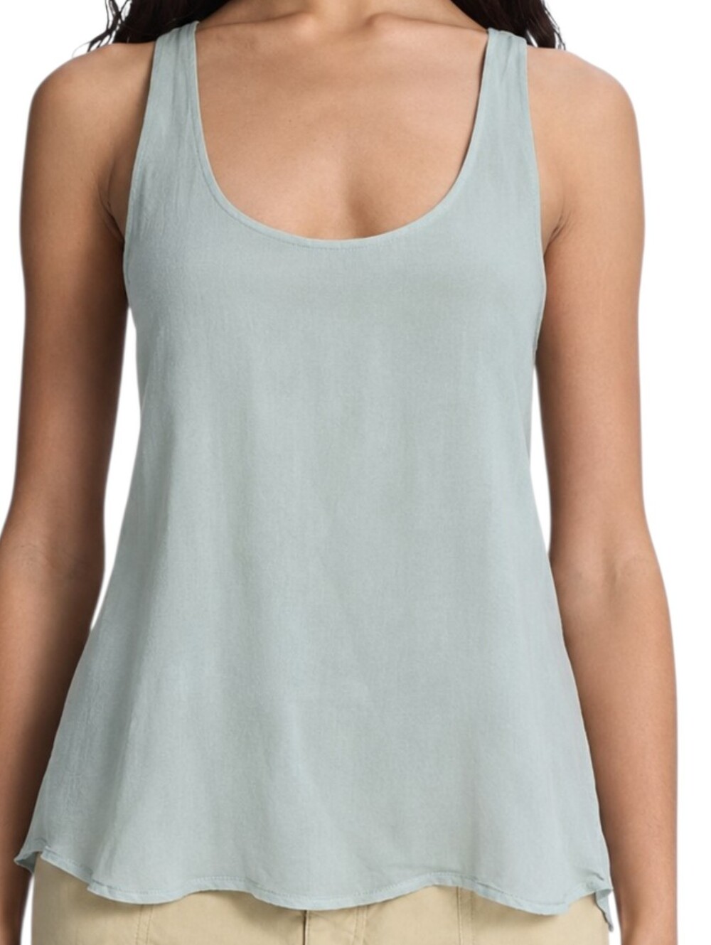 A.L.C. Silk Cami Tank Seafoam Womens Medium Layered Minimalist Old Money Capsule